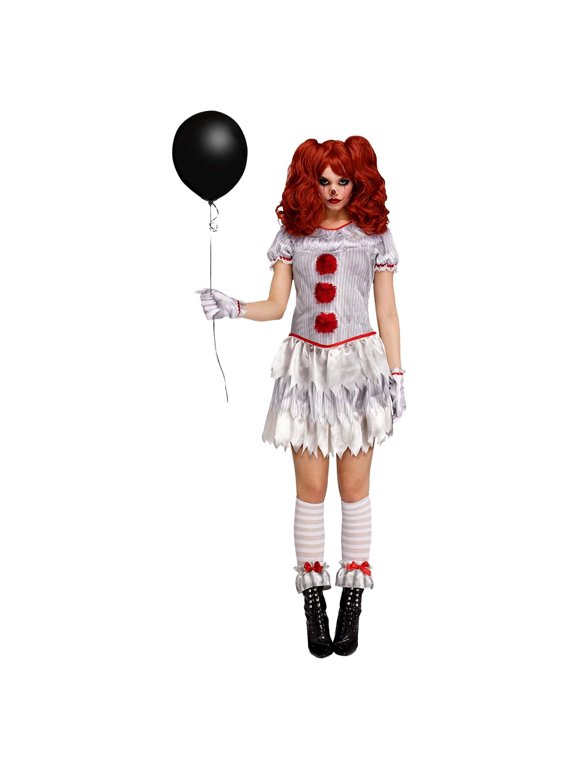 Costumes Womens Carnevil Clown Small White