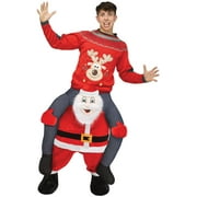 Fun World Carry Me Santa Funny Men's Christmas Fancy-Dress Costume for Adult, Standard