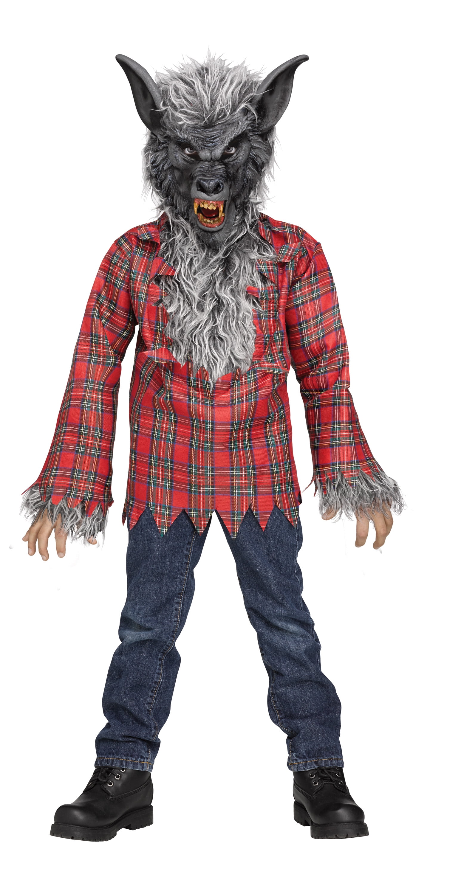 Fun World Costumes Grey Werewolf Boy's Halloween FancyDress Costume