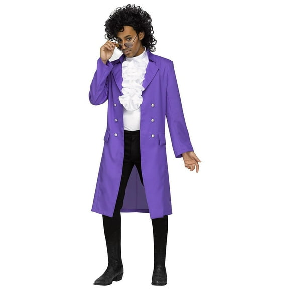 Fun World Costumes Pop Star Prince Men's Halloween Fancy-Dress Costume for Adult, One Size