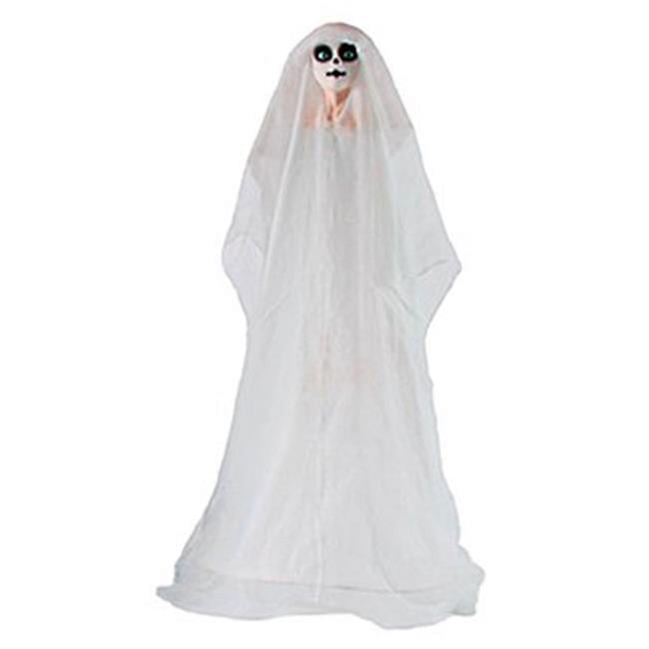 Fun World Creepy Ghostly Girl Lawn Walker 3 ft. Outdoor Decor, White - image 1 of 2