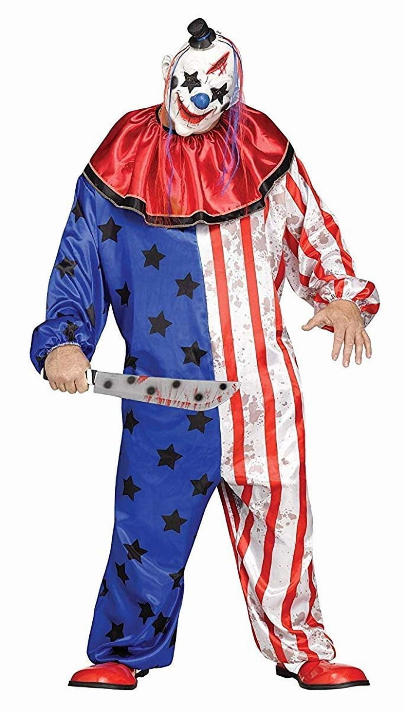 Fun World Adult Men's Scary Horror Halloween Evil Clown Costume Plus — free download