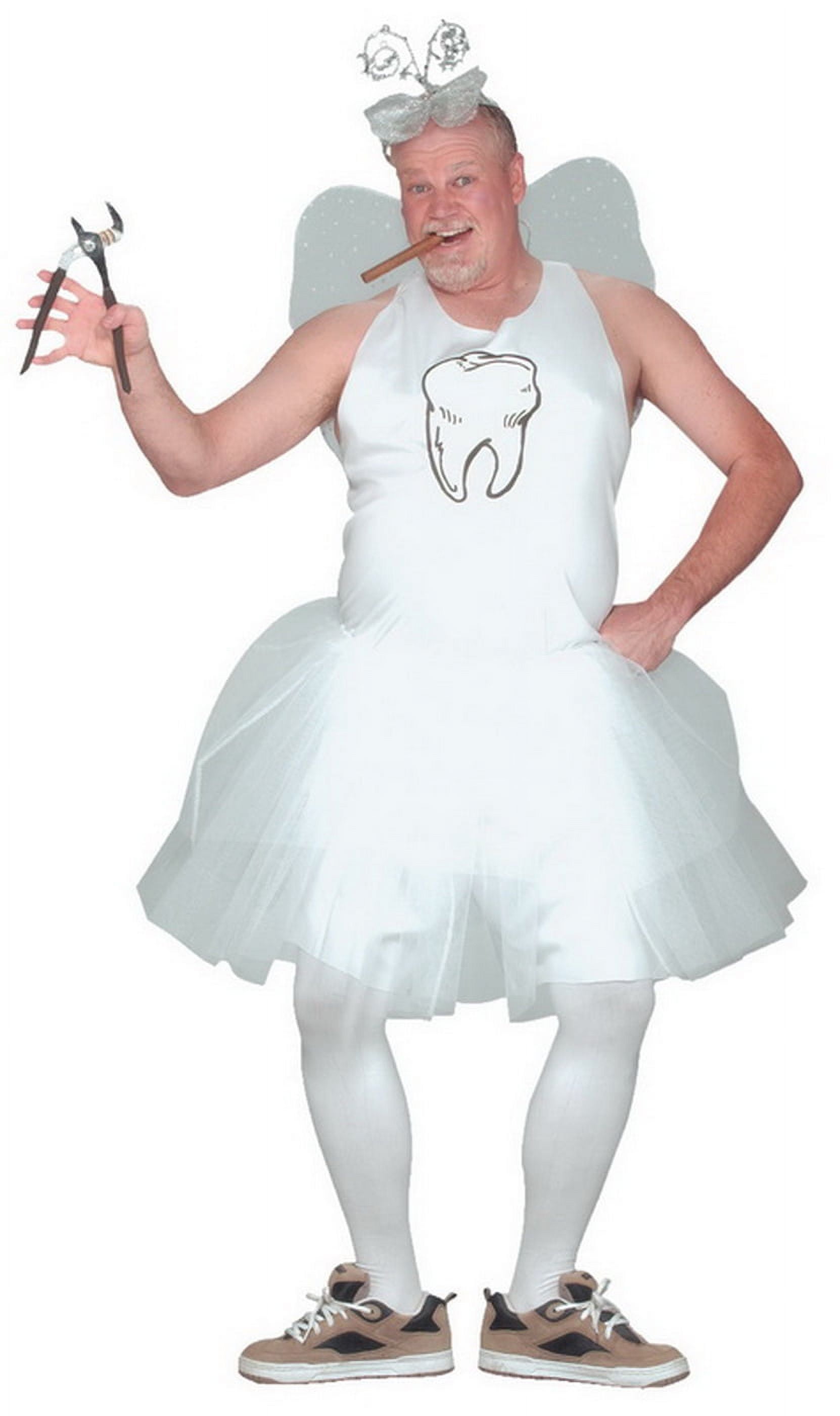 【オープニング 大放出セール】 Free Costume Fairy Tooth Men's FW110144 World Fun Shipping! コスチューム