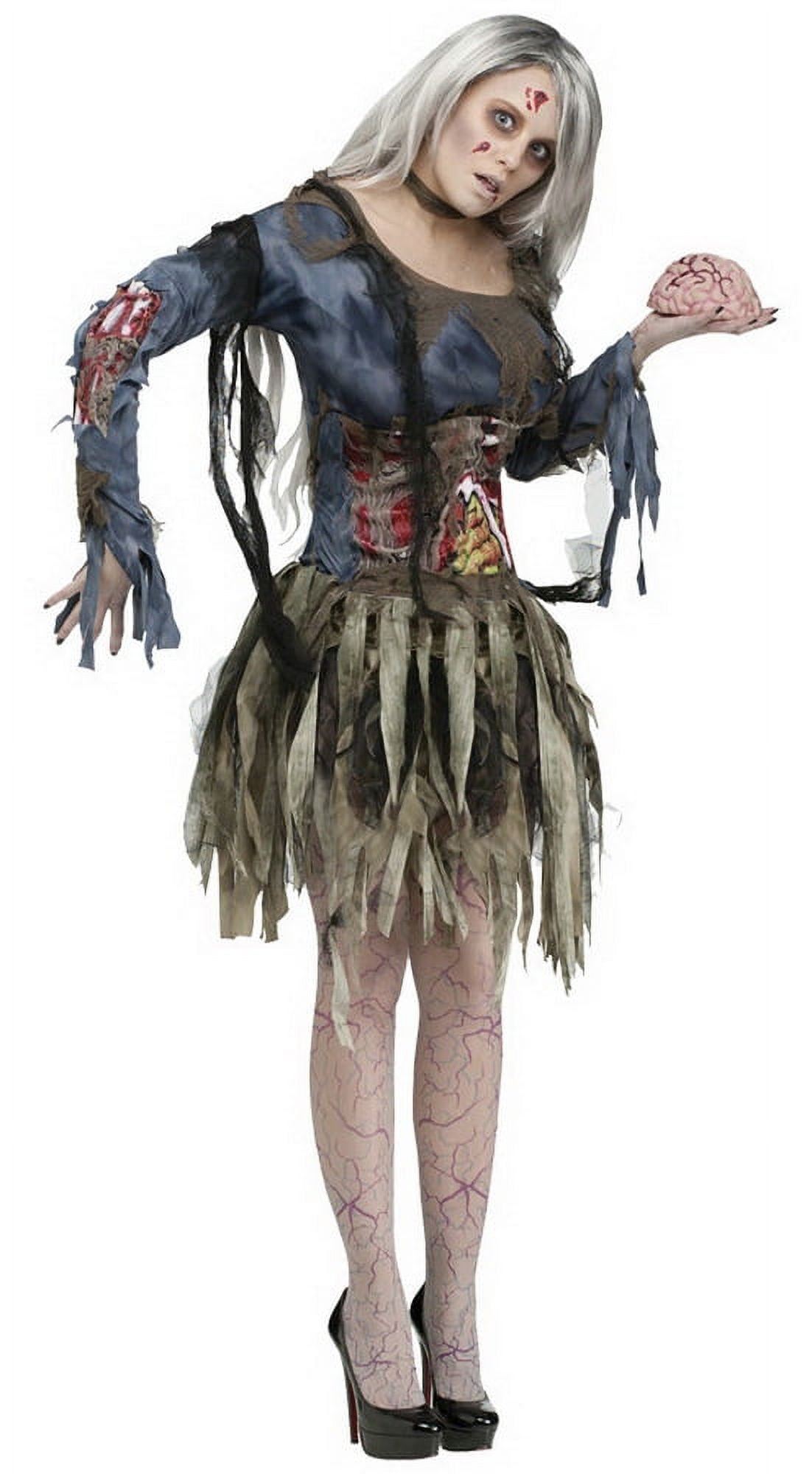 Fun World FW114534SD Women's Deluxe Zombie Costume - Small/Medium