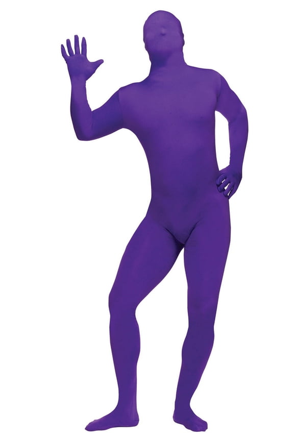 FW131265PR Adult's Plus Size Purple Skin Suit Costume