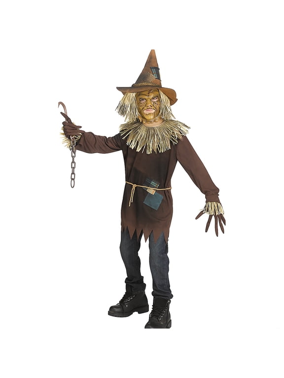 FW134432MD Evil Scar Crow Child Costume, Medium 8-10