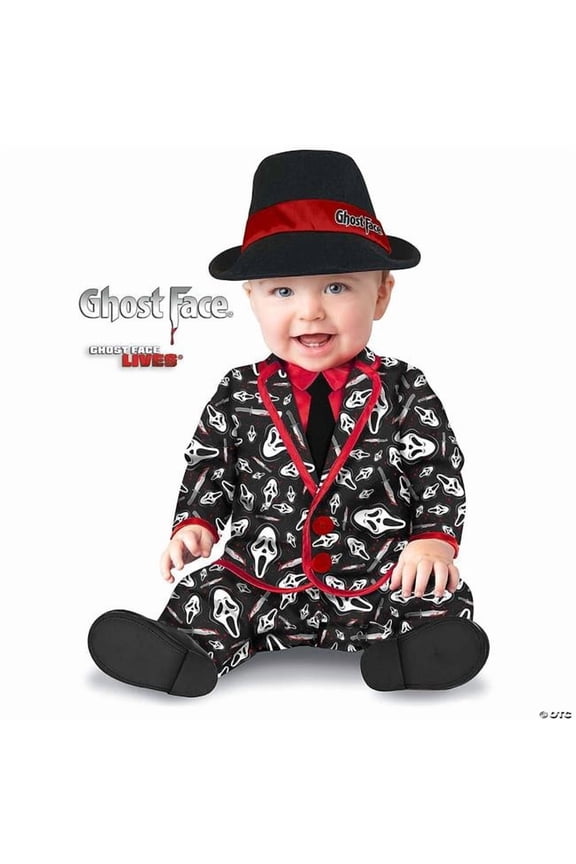 Infant Boys' Scream Ghostface Party Suit Costume - Size 18-24 Months - Black