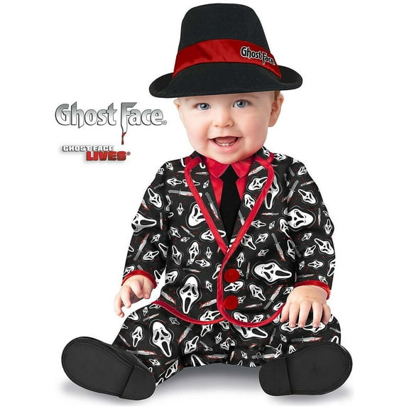 Fun World Toddler Scream Ghostface Party Suit Costume - Size 2T - Black