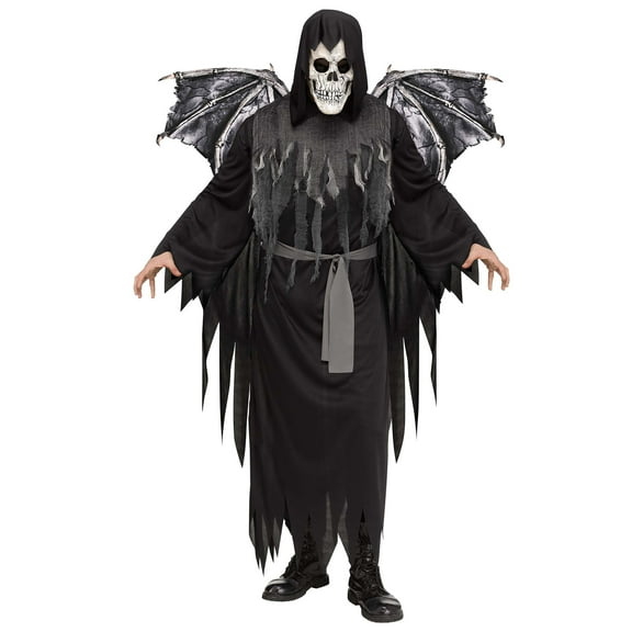 Adults Winged Reaper Costume – Scary Halloween Cosplay Party Outfit
