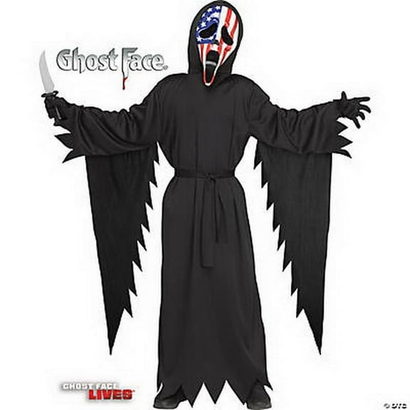 Fun World FW137412LG Ghost Face Patriotic Child Costume