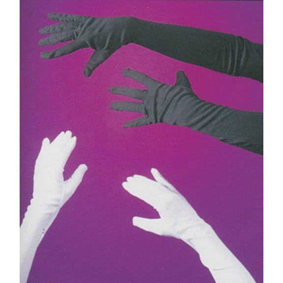 Fun World FW8110WT Adult 20 1/2" Opera Gloves - White