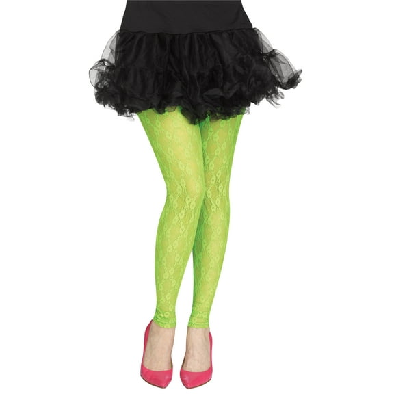 Morris Costumes 80s Lace Footless Tights