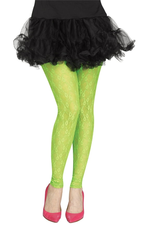Morris Costumes 80s Lace Footless Tights