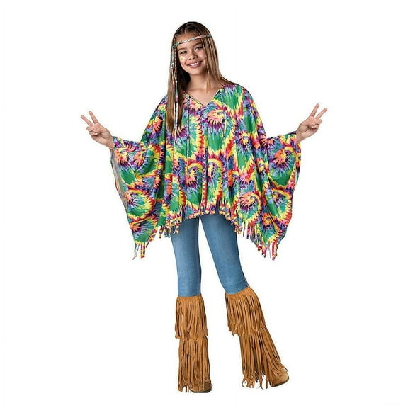 Fun World FW90862 Hippie Child Poncho Costume