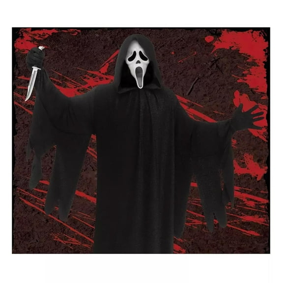 Fun World FW91886GF 5 x 5 ft. Ghost Face Backdrop
