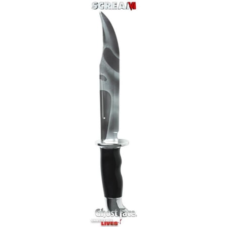 Fun World Ghost Face Reflection Knife 15" Reflective Blade Horror Accessory Official Scream Costume Knife for Halloween or Cosplay