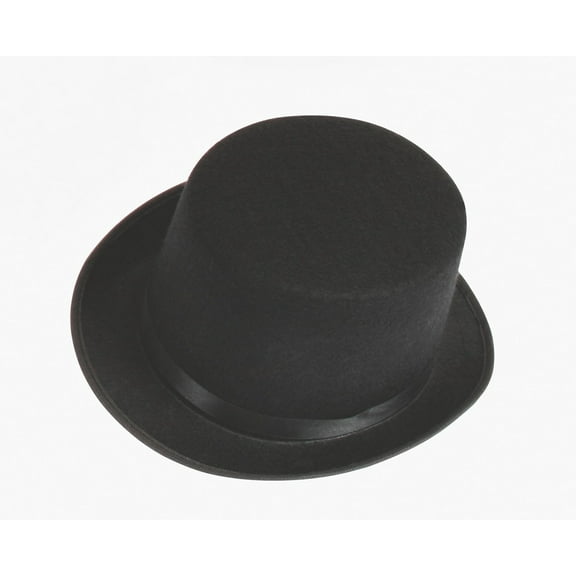 Fun World Felt Top Hat Accessory-Standard (black)
