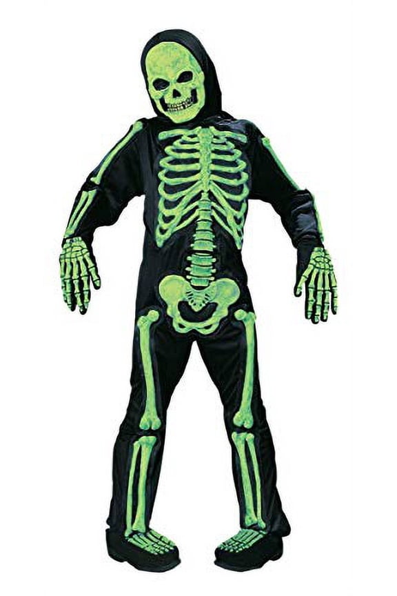 Green Skelebones Costume, Medium 8 - 10, Multicolor Costume_Outfit
