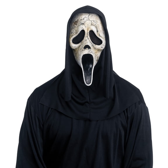 Fun World Ghost Face Aged Mask Costume Accessory Plastic