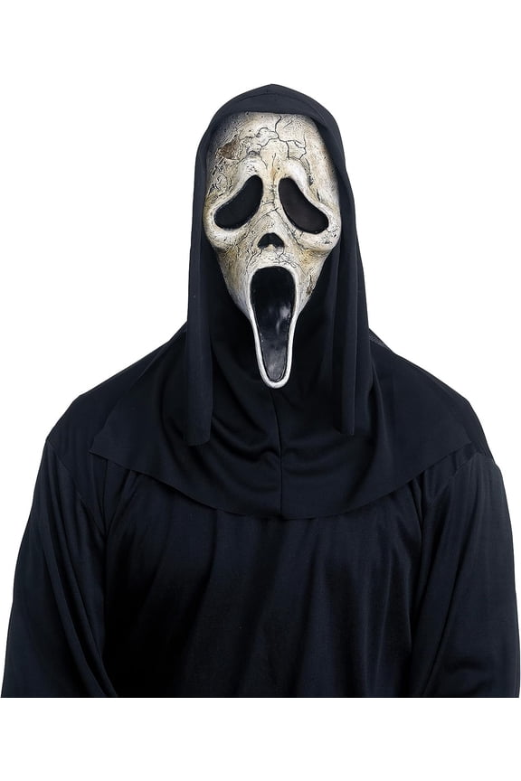 Ghost Face Aged Mask Costume Accessory Plastic