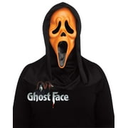 Fun World Ghost Face Fluorescent Killer Costume Mask Orange for Adults