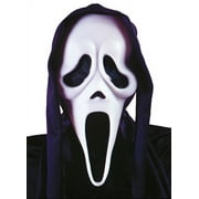 Fun World White PVC Halloween Scream Costume Mask, for Adult
