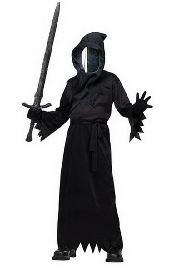 Ghost Haunted Mirror Ghoul Boy's Halloween Fancy-Dress Costume for Child, S (4-6)