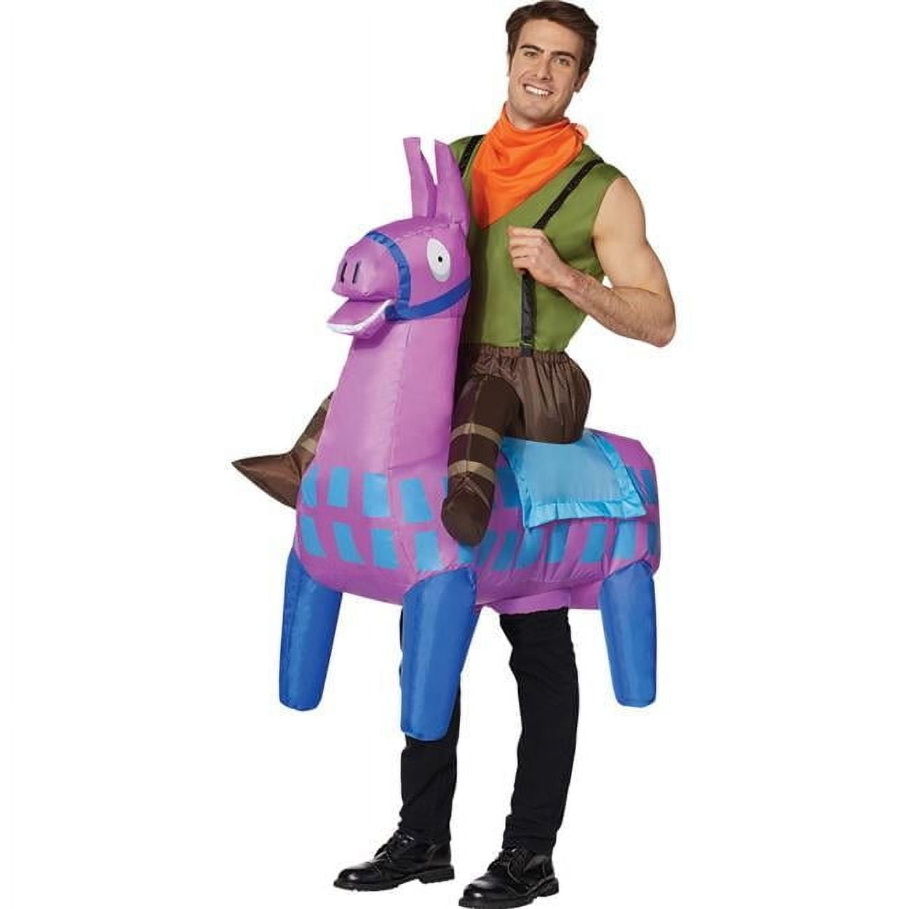 Fun World Fortnite Giddy Up Inflatable Llama Costume for Adults