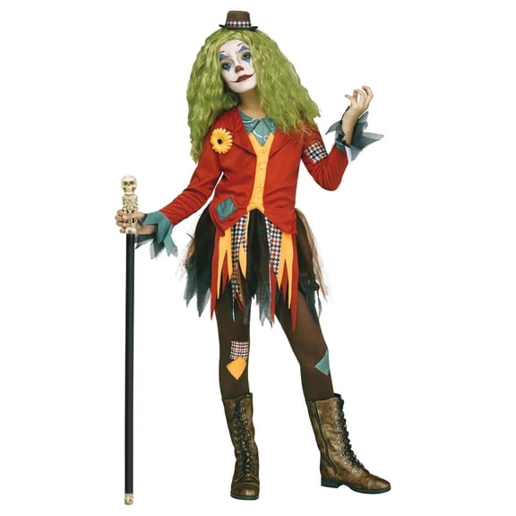 Fun World Girls' Rowdy Clown Costume - Size 8-10
