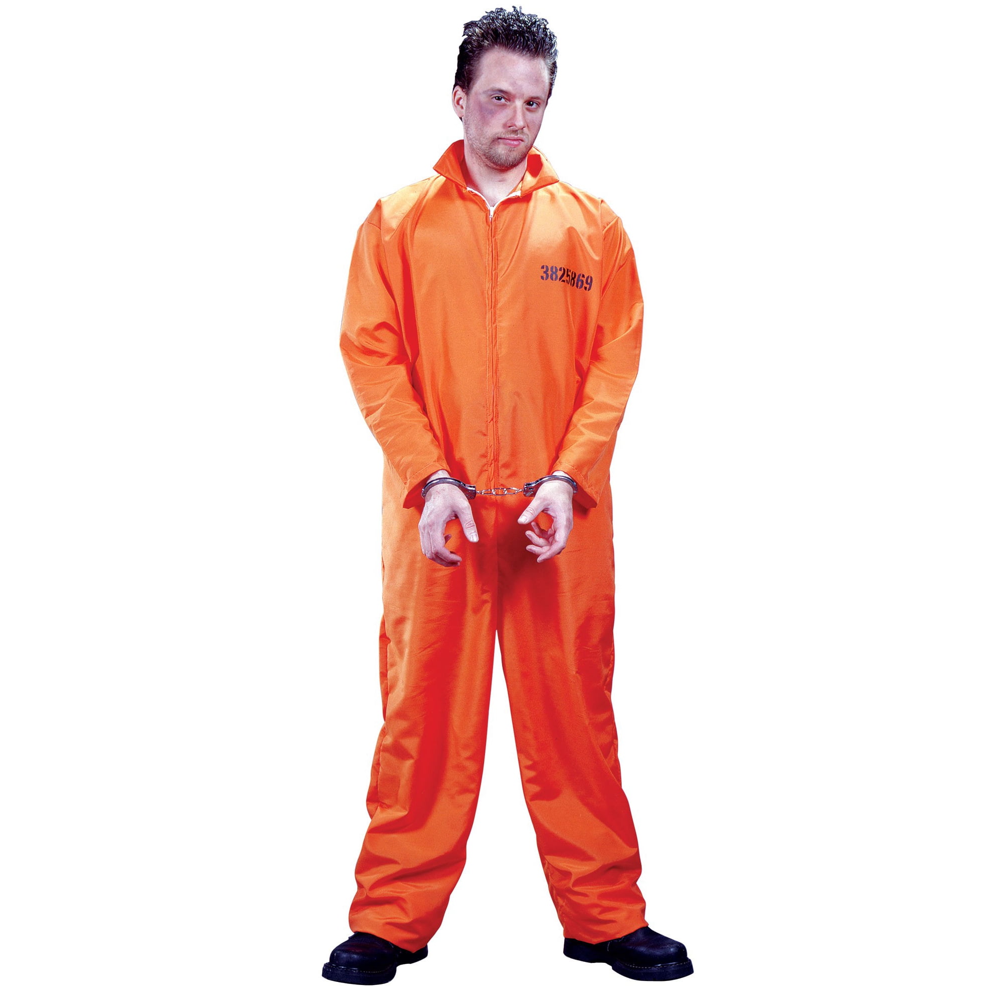 Fun World Got Busted Orange Jumpsuit Men's Halloween Fancy-Dress