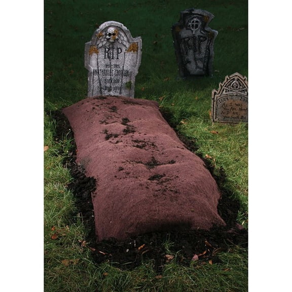 Fun World Grave Mound with Stakes Halloween Decoration - 5 ft x 2 ft