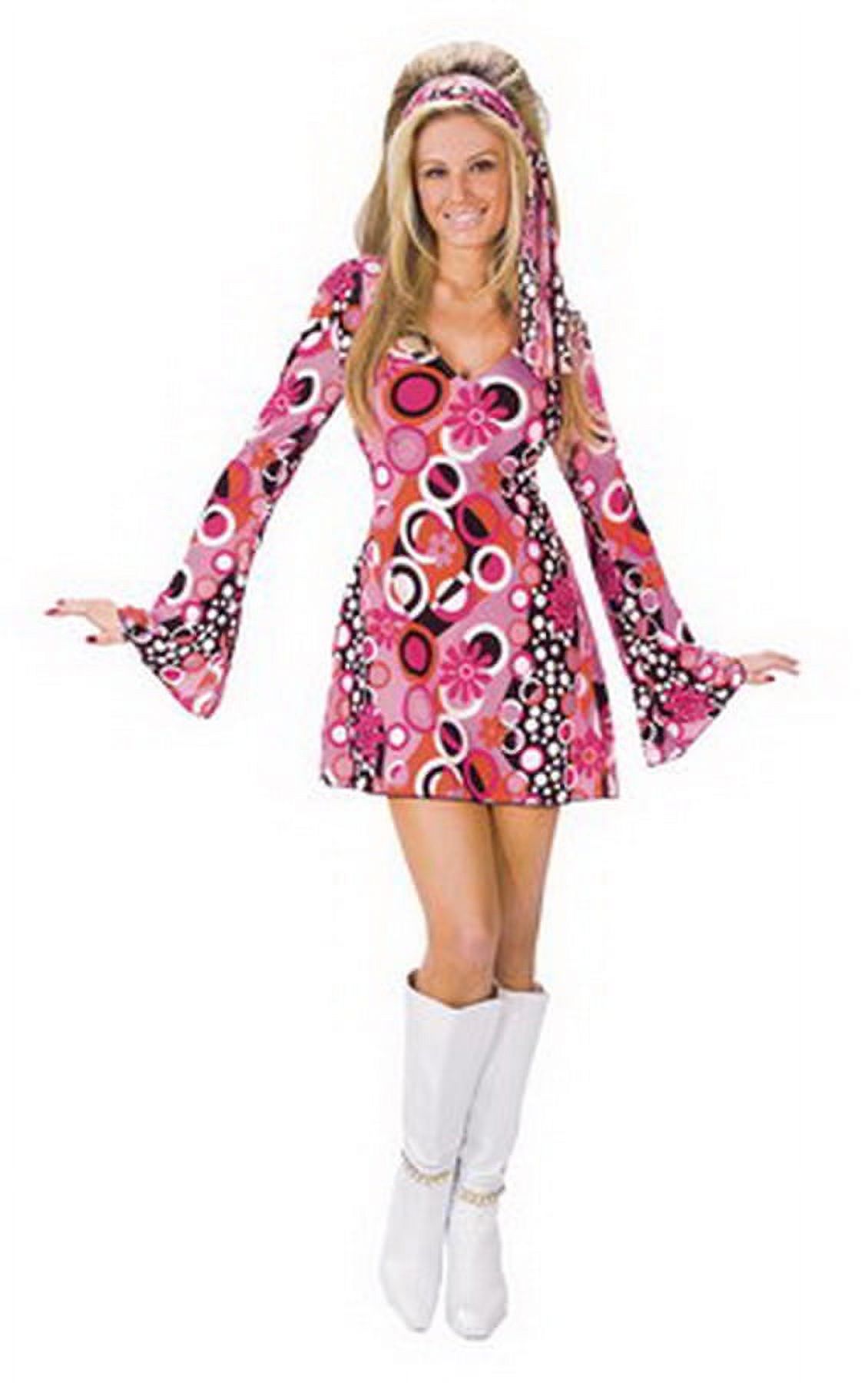 Fun World Groovy Women's Halloween Fancy-Dress Costume for Adult, M - image 1 of 1