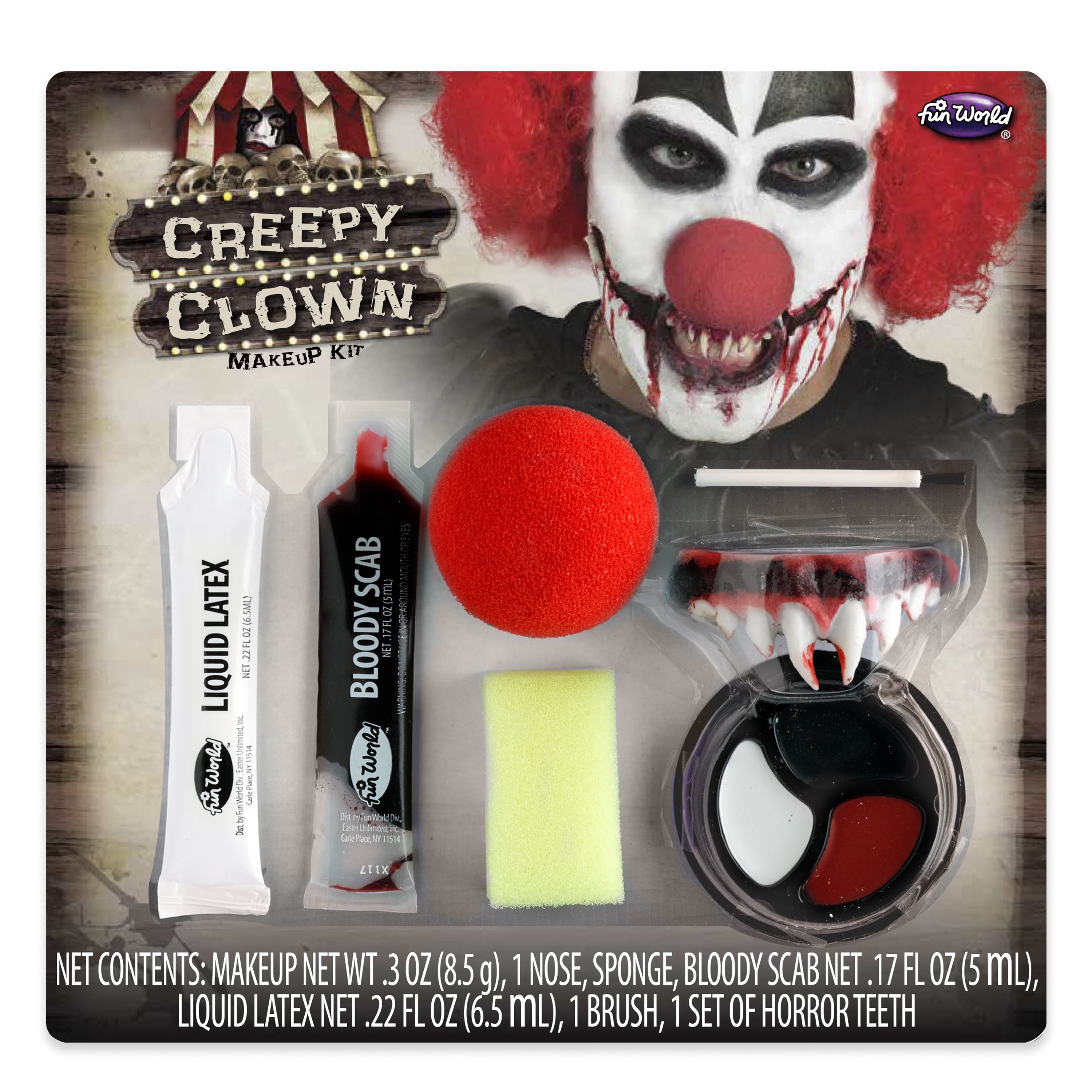 scary clown makeup for kids