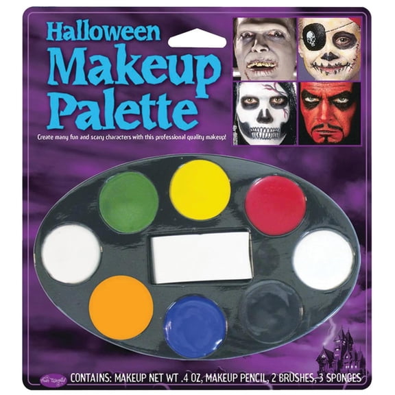Fun World Halloween Makeup 8-Piece Body Paint Tray, Multicolor, 6 oz Container