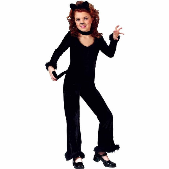 Fun World Hello Playful Kitty Girl's Halloween Fancy-Dress Costume for Child, L