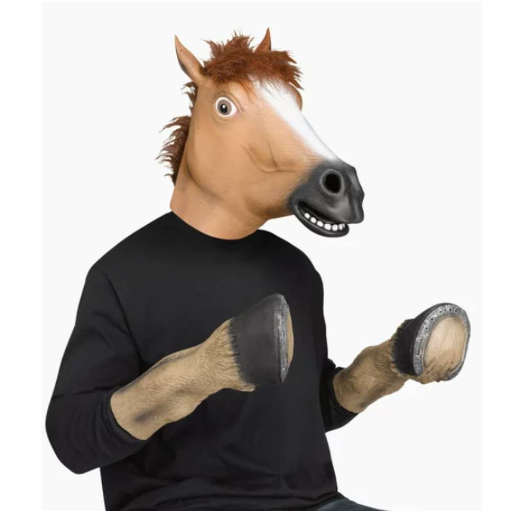 Fun World Horse Head Mask Adult Halloween Accessory