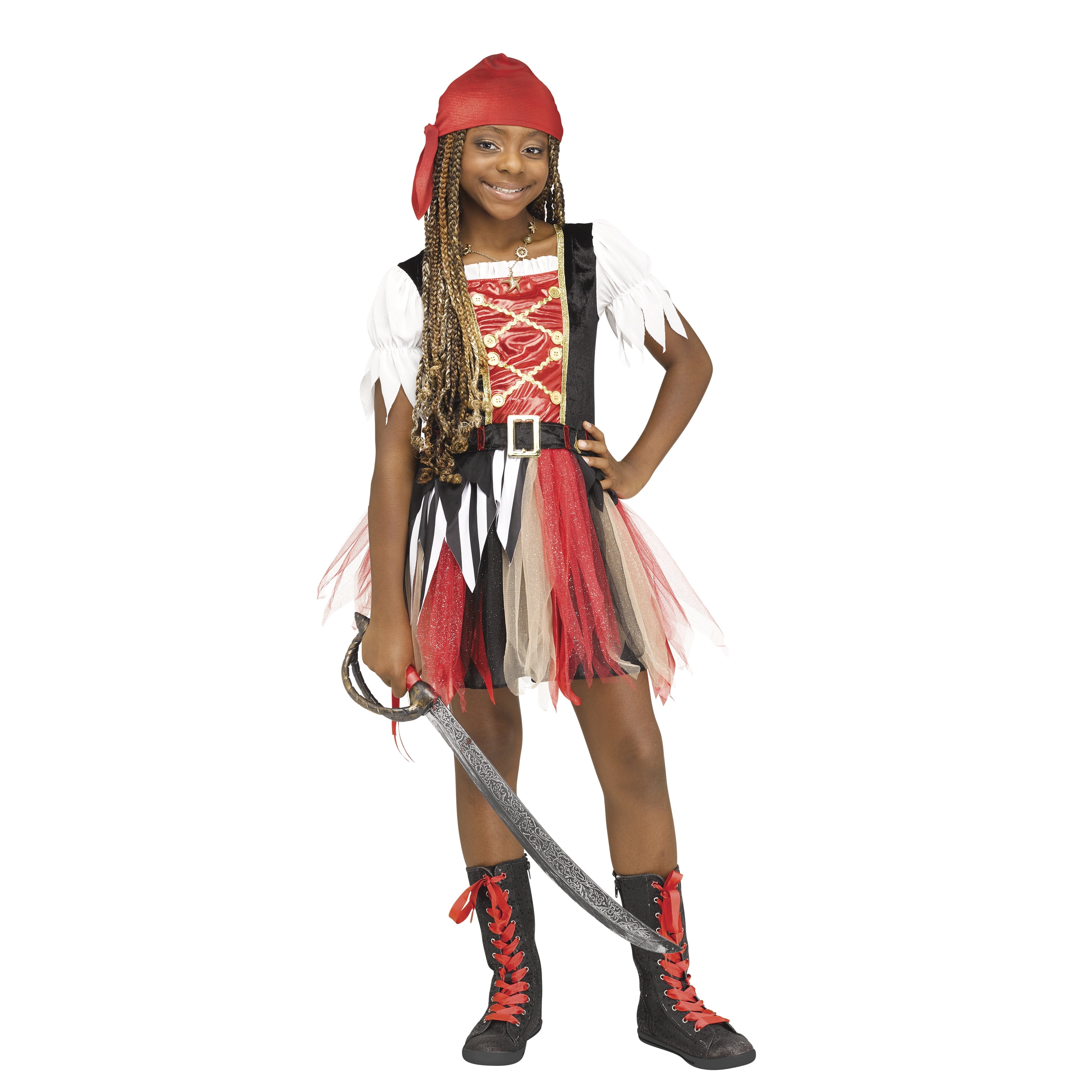 Fun World Inc. Queen Of Seas Pirate Halloween Fantasy Costume