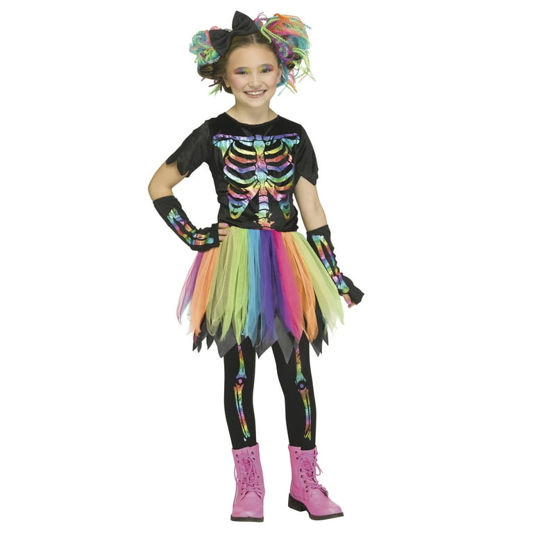 Girls Skeleton Girl Toddler Childrens Costume Female Halloween Girls Skeleton Girl Toddler Childrens Costume Female Halloween