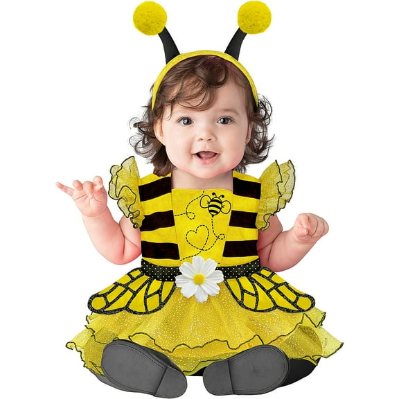 Fun World Infant Girls' Baby Bumble Bee Costume - Size 6-12 Months - Yellow