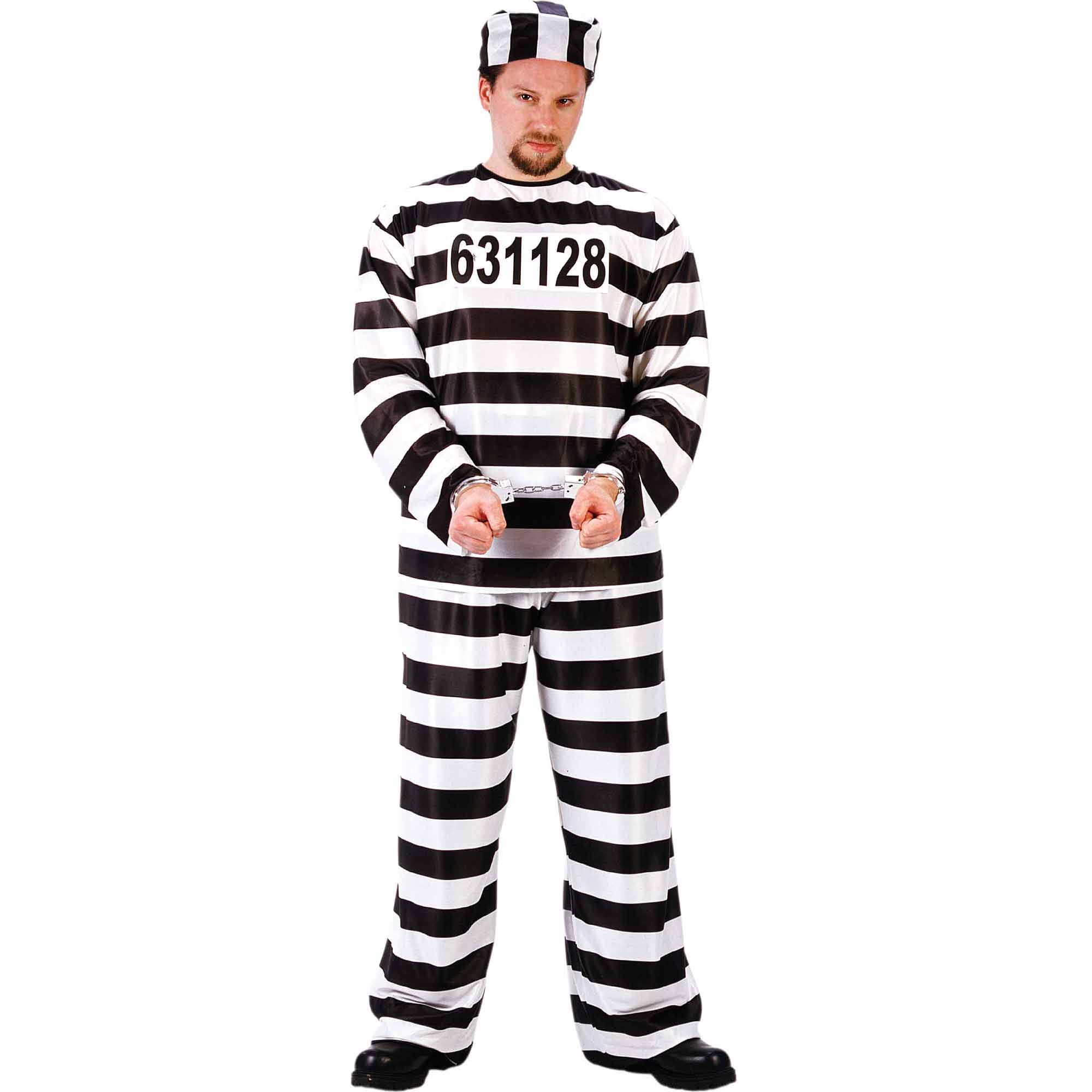 Fun World Jailbird Adult Halloween Dress Up / Role Play Costume