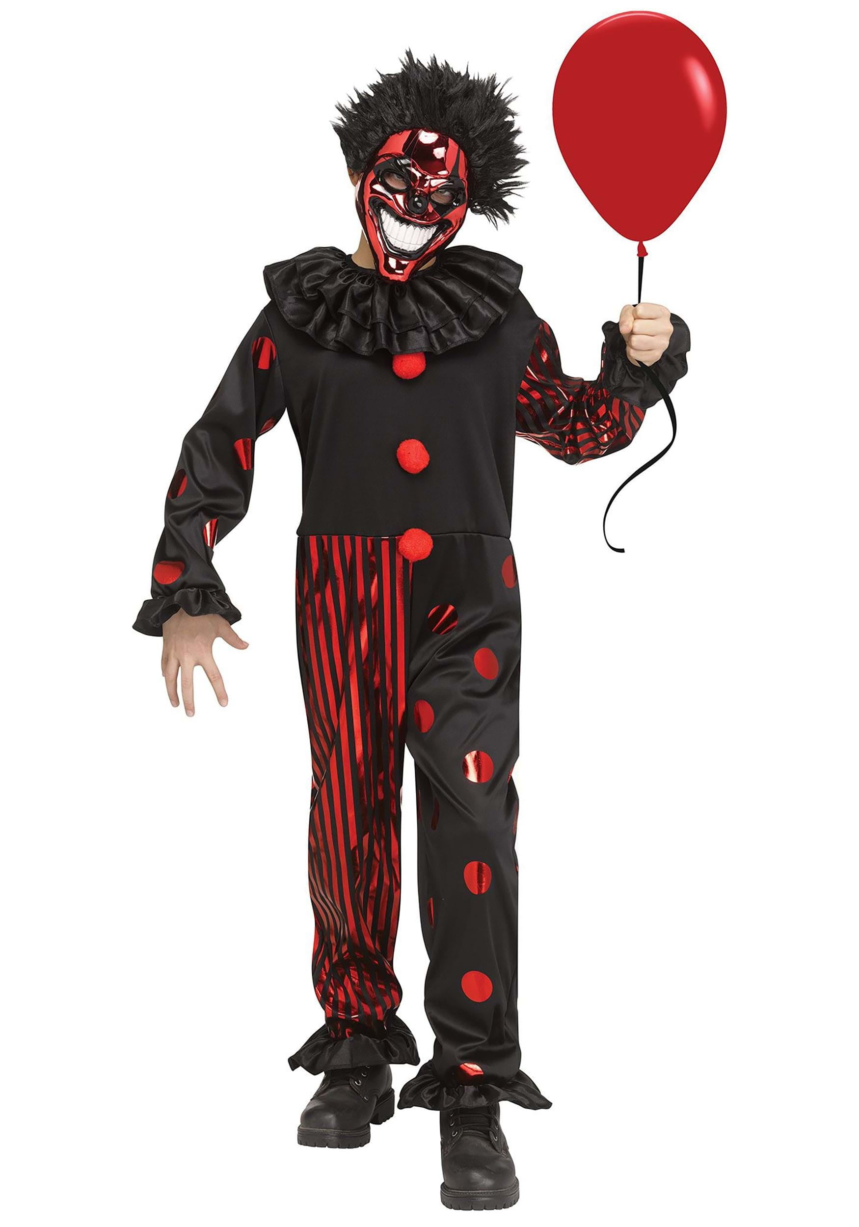 Fun World Kids Crazy Color Clown Costume - Large, Includes Dress, Suspenders, Hat & Tights