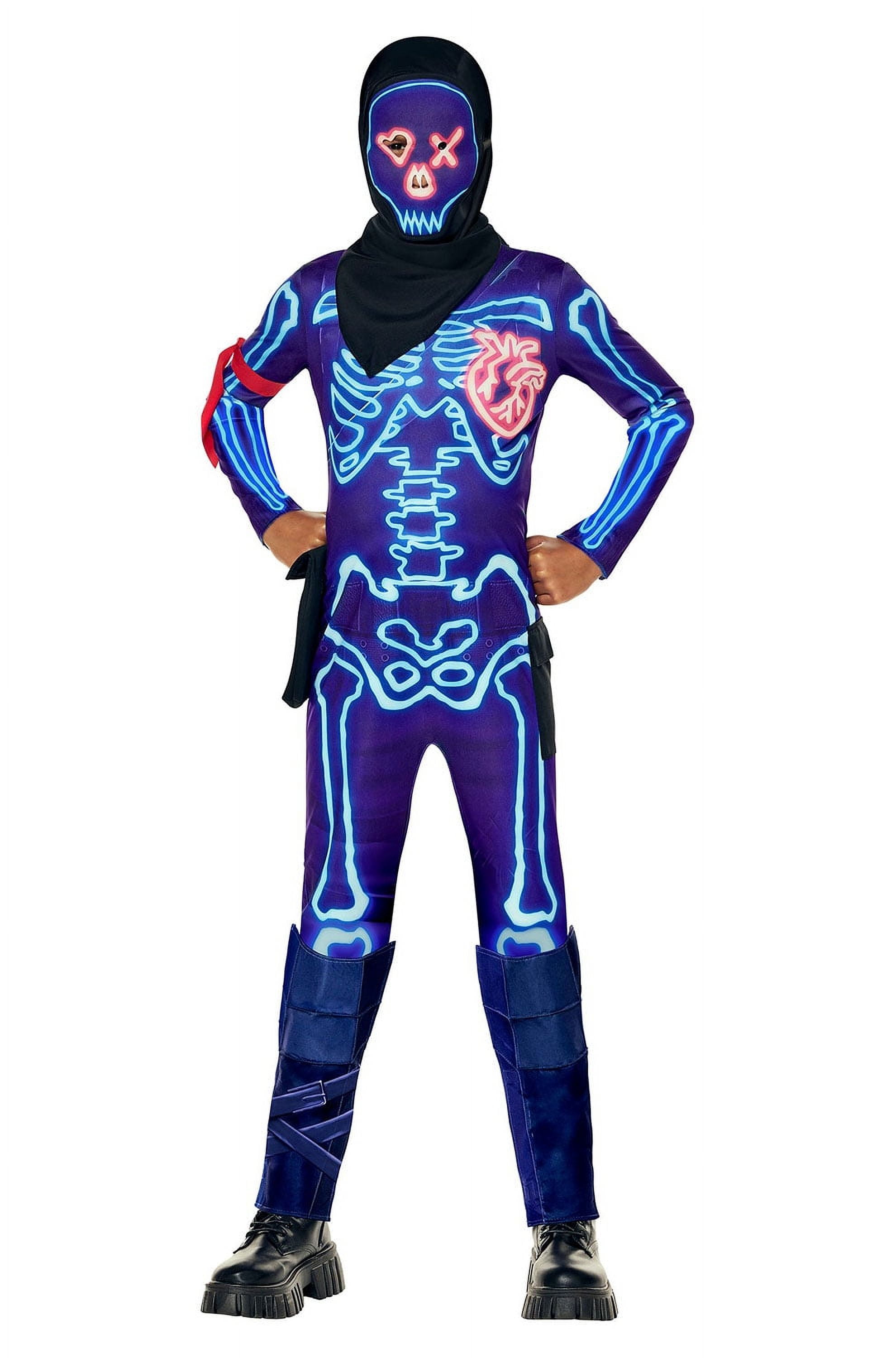 Fortnite kids skull trooper cosplay jumpsuit costume for halloween on sale