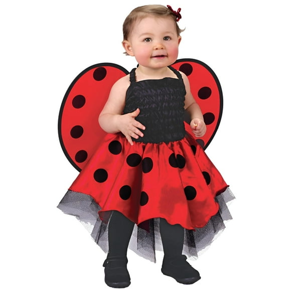 Fun World Lady Bug Female Infant Fancy-Dress Costume for Infants, Up to 24 Months, One Size