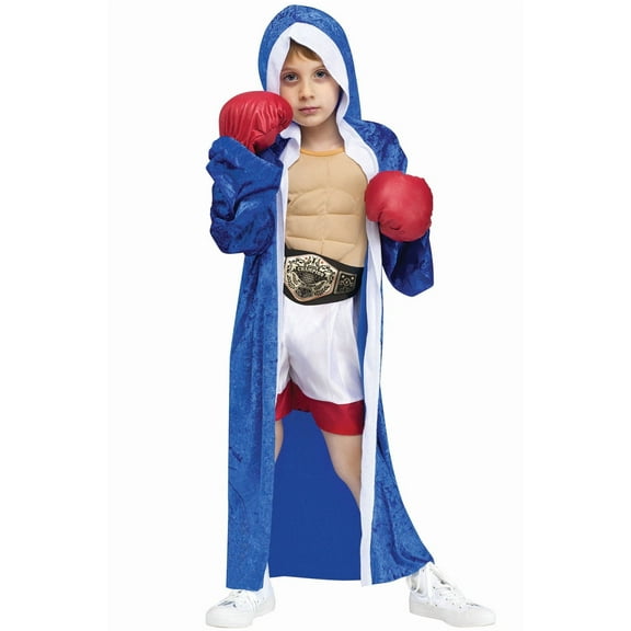 Fun World Little Champ Sports Boxer Boy's Halloween Fancy-Dress Costume for Toddler, S