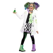 Fun World Mad Scientist Girl's Halloween Fancy-Dress Costume for Child, L (12-14)