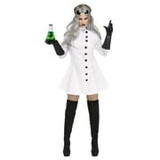 Fun World Mad Scientist Women's Halloween Fancy-Dress Costume for Adult, S