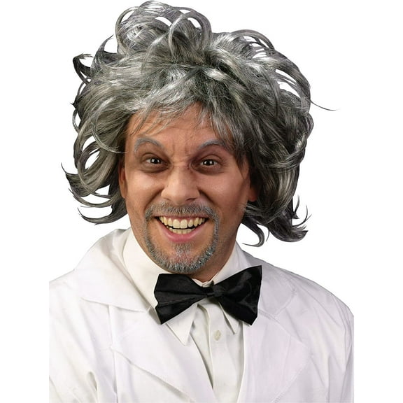 Fun World Men's Mad Scientist Wig Pbi, Multi, Standard
