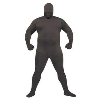 PIKADINGNIS Full Body Suit Black Unisex Adult Zipper Zentai Suit Cosplay  Halloween Costume