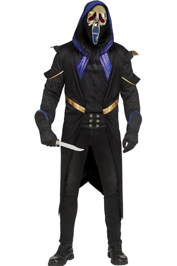 Mens Dead by Daylight Masquerade Ghostface Costume - Size Large/X Large - Black