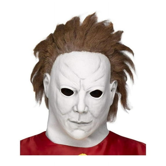 Fun World Michael Myers The Beginning White Synthetic Halloween Costume Mask, for Adult